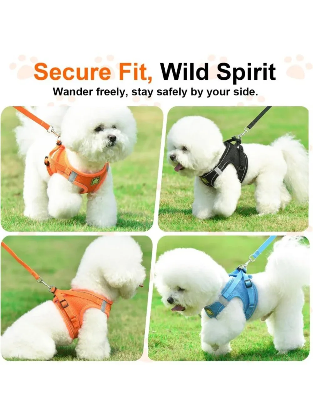 Escape Proof Cat Harness and Leash Set - Adjustable, Comfortable, No Slip